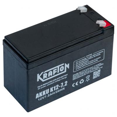 Krafton K12-7.2 szünetmentes akkumulátor, 12V 7.2Ah